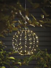 Black Sparkle Ball Solar Light Outdoor Light - Image 2 of 11
