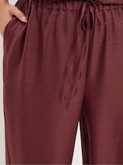 Rojo - Pantalones de conjunto con pernera ancha de Yours Curve - Imagen 4 de 6