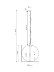 Oxton 4 Light Chandelier Light - Bild 5 von 5
