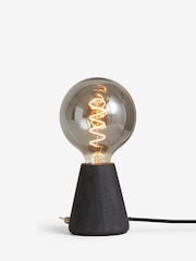 Black Bronx Tapered Wood Table Lamp - Image 6 of 7