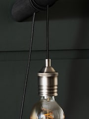 Black Bronx Plug In Wall Light - Image 3 of 5