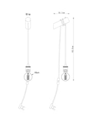 Black Bronx Plug In Wall Light - Image 5 of 5
