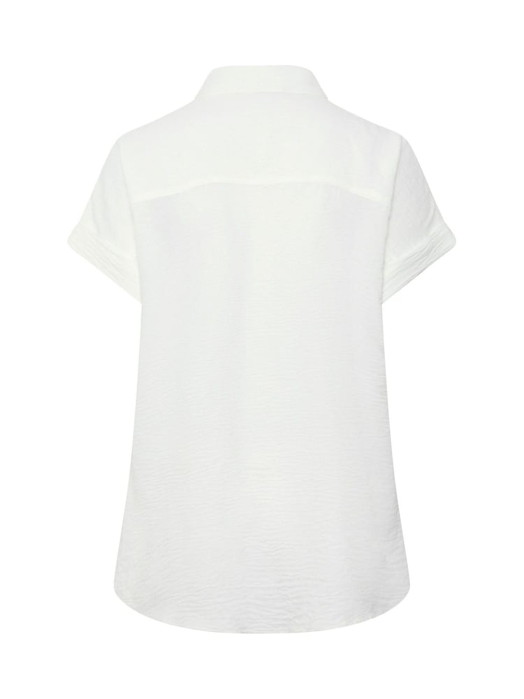Yours Curve White Grown On Sleeve Shirt - Image 6 of 6