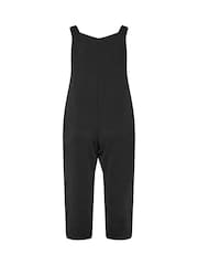 Yours Curve Black Full Length Loose Dungarees - Image 6 of 6