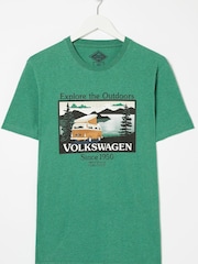 FatFace Green Explore Outdoors Graphic T-Shirt - Image 4 of 4
