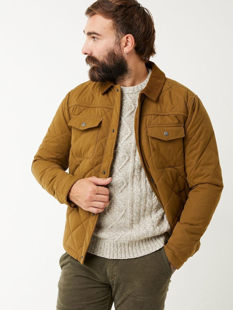 FatFace Yellow Charlton Quilted Jacket - Image 1 of 4 FatFace Yellow Charlton Quilted Jacket - Image 1 of 4