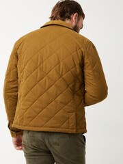 FatFace Yellow Charlton Quilted Jacket - Image 2 of 4