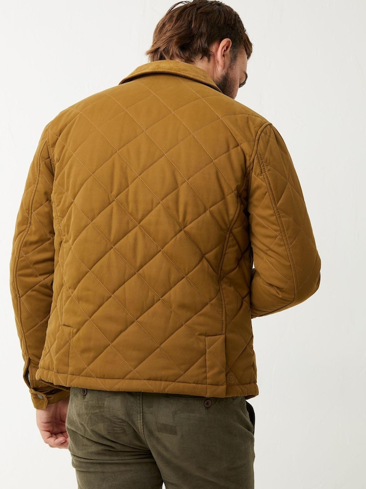 FatFace Yellow Charlton Quilted Jacket - Image 2 of 4 FatFace Yellow Charlton Quilted Jacket - Image 2 of 4