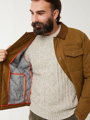 FatFace Yellow Charlton Quilted Jacket - Image 3 of 4
