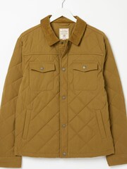 FatFace Yellow Charlton Quilted Jacket - Image 4 of 4