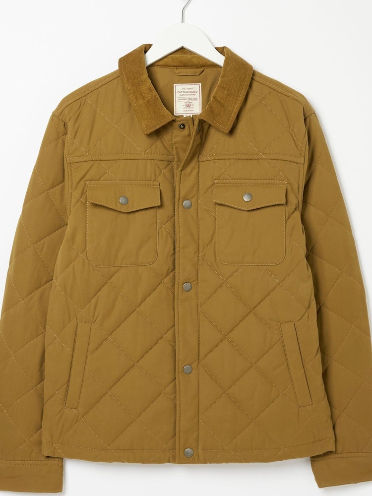 FatFace Yellow Charlton Quilted Jacket - Image 4 of 4 FatFace Yellow Charlton Quilted Jacket - Image 4 of 4