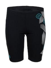 Arena Boys Black Swim Jammer Graphic Swim Shorts - Image 3 of 7