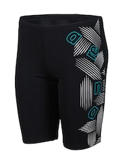 Arena Boys Black Swim Jammer Graphic Swim Shorts - Image 4 of 7