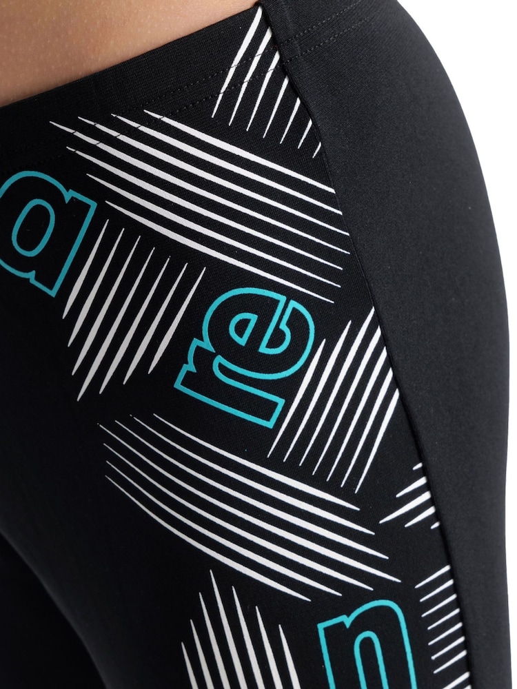 Arena Boys Black Swim Jammer Graphic Swim Shorts - Image 7 of 7