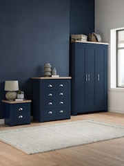 Birlea Navy Blue Highgate Tripe Wardrobe - Image 2 of 7