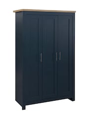 Birlea Navy Blue Highgate Tripe Wardrobe - Image 4 of 7