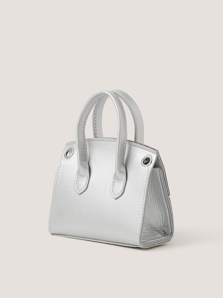 Monsoon Silver Clara Rainbow Diamanté Bag - Image 2 of 4 Monsoon Silver Clara Rainbow Diamanté Bag - Image 2 of 4