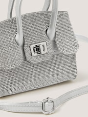 Monsoon Silver Clara Rainbow Diamanté Bag - Image 4 of 4