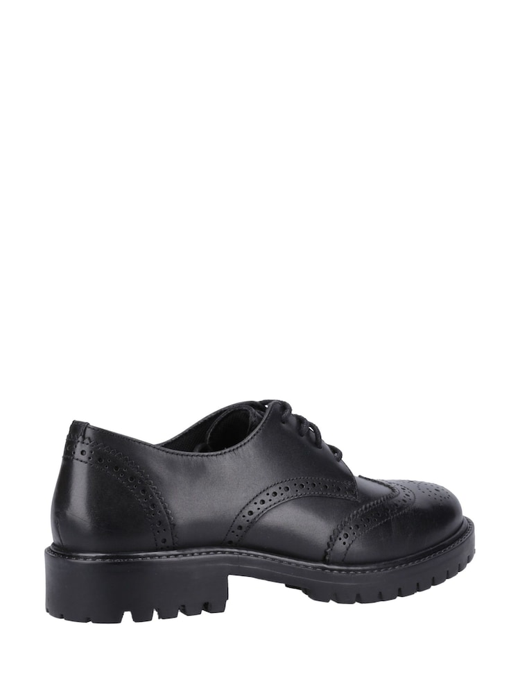 Hush Puppies Black Athena Senior School Shoes - Image 2 of 4 Hush Puppies Black Athena Senior School Shoes - Image 2 of 4