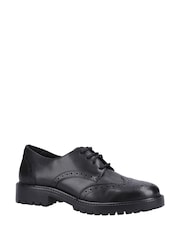 Hush Puppies Black Athena Senior School Shoes - Image 3 of 4