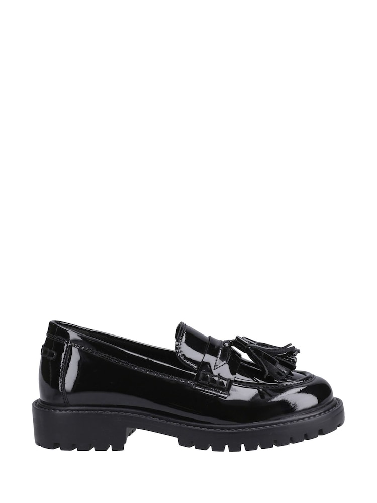 Hush Puppies Black Abigail Patent Senior School Shoes - Image 1 of 4