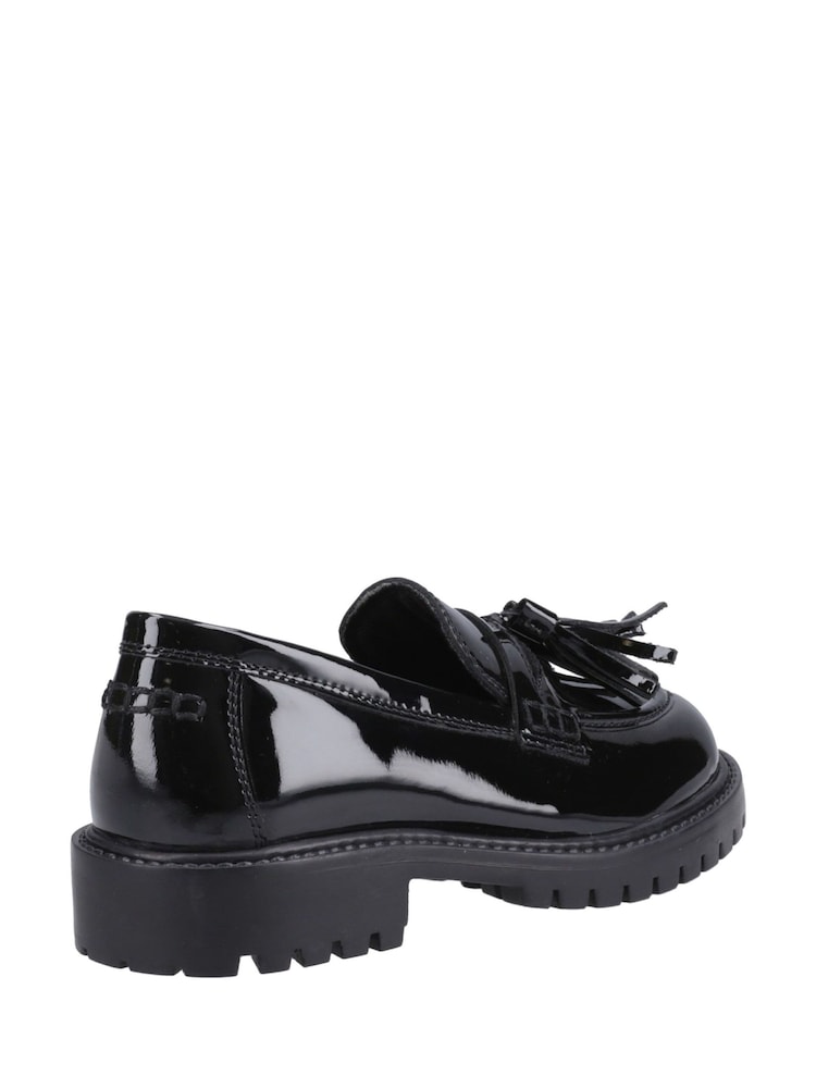 Hush Puppies Black Abigail Patent Senior School Shoes - Image 2 of 4