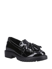 Hush Puppies Black Abigail Patent Senior School Shoes - Image 3 of 4