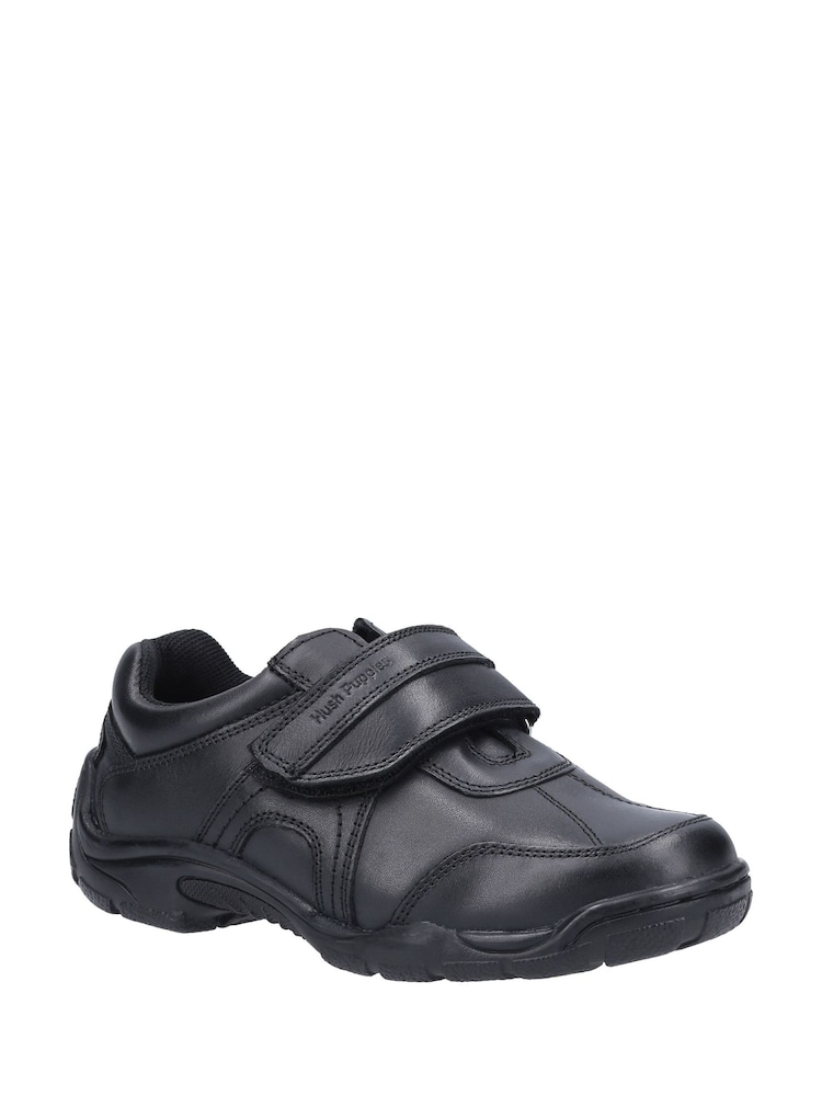 Hush Puppies Black Arlo Junior School Shoes - Image 2 of 4 Hush Puppies Black Arlo Junior School Shoes - Image 2 of 4