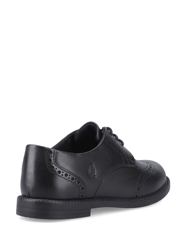 Hush Puppies Black Ava Brogue Senior School Shoes - Image 2 of 4