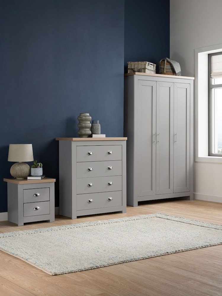 Birlea Grey Highgate Tripe Wardrobe - Image 2 of 7