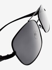 Black Square Pilot Polarised Sunglasses - Image 4 of 5