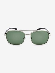 Silver Square Pilot Polarised Sunglasses - Image 3 of 4