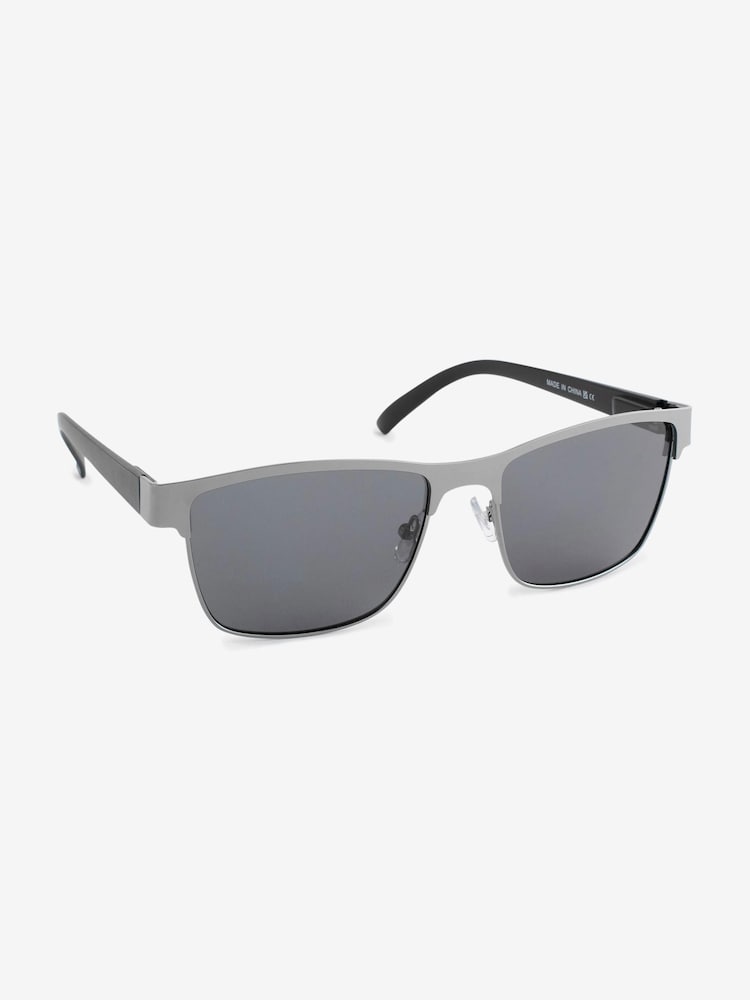 Gun Metal Retro Polarised Sunglasses - Image 2 of 5