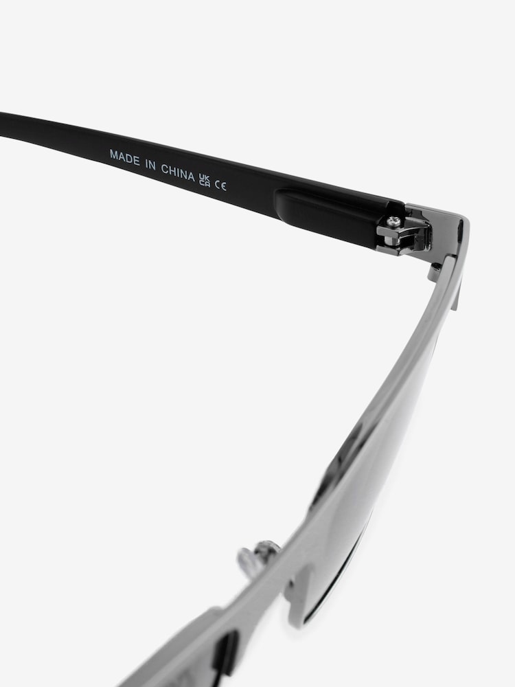 Gun Metal Retro Polarised Sunglasses - Image 5 of 5