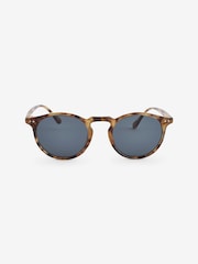 Tortoiseshell Brown Round Polarised Sunglasses - Image 3 of 4