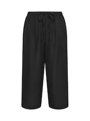 Negro - Pantalones de conjunto con pernera ancha de Yours Curve - Imagen 5 de 6