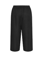 Negro - Pantalones de conjunto con pernera ancha de Yours Curve - Imagen 6 de 6