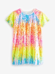 Rainbow Sequin Dress (3-12yrs) - Image 5 of 6