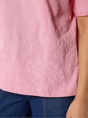 PixieGirl Petite Pink Puff Paisley Short Sleeve T-Shirt - Image 3 of 5