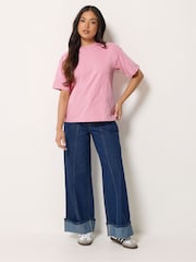 PixieGirl Petite Pink Puff Paisley Short Sleeve T-Shirt - Image 4 of 5