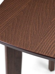 Julian Bowen Walnut Lennox Square 4 Seater Dining Table - Image 4 of 4