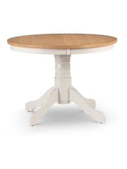 Julian Bowen Cream Davenport Round 4 Seater Dining Set - Image 3 of 4