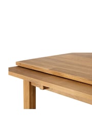 Julian Bowen Oak Brown Coxmoor Solid Oak Extending 4 Seater Dining Table - Image 10 of 12