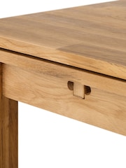 Julian Bowen Oak Brown Coxmoor Solid Oak Extending 4 Seater Dining Table - Image 3 of 3