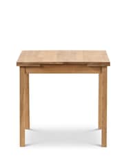 Julian Bowen Oak Brown Coxmoor Solid Oak Extending 4 Seater Dining Table - Image 6 of 12