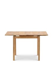 Julian Bowen Oak Brown Coxmoor Solid Oak Extending 4 Seater Dining Table - Image 7 of 12
