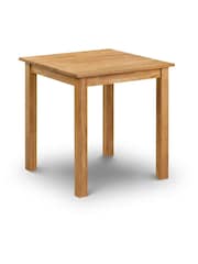 Julian Bowen Brown Coxmoor Solid Oak Compact 4 Seater Dining Table - Image 3 of 4