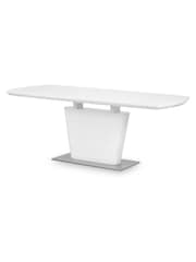 Julian Bowen White Como Extending Gloss 6 Seater Dining Set - Image 4 of 4