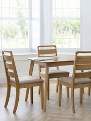 Julian Bowen Brown Boden 6 Seater Dining Table - Image 1 of 4
