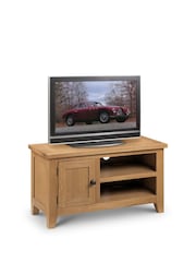 Julian Bowen Brown Astoria Solid Oak TV Stand - Image 2 of 2